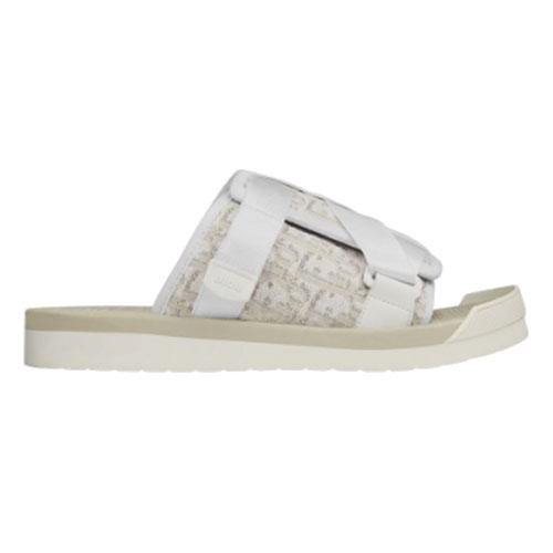 디올 알파 샌들 디올 오블리크 자카드 오프 화이트 남성