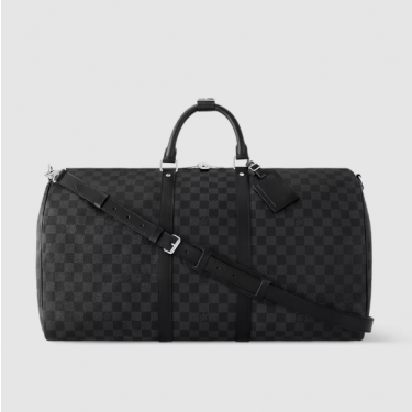 루이비통 N41413 Keepall Bandoulière 55 다미에 에벤 여행가방 남성 토트백 보스턴백