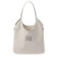 미우미우 여성 토트백 숄더백 로고 장식 아이보리