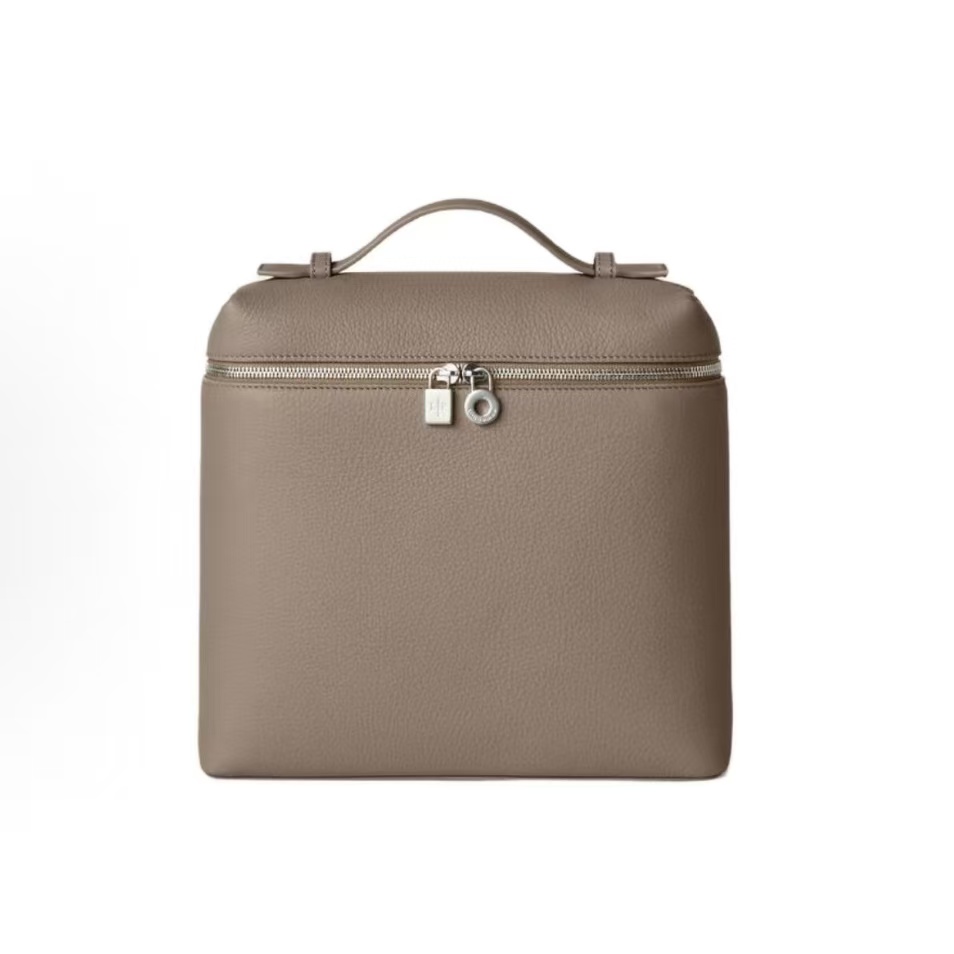 로로피아나 남성 토트백 브라운 가죽