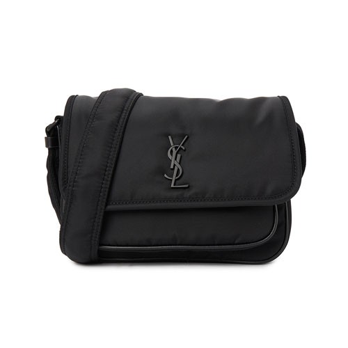 생로랑 니키 송아지 가죽 남성 메신저백 블랙 776611 FACKH 1000