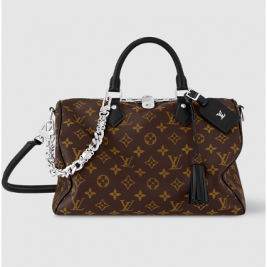 루이비통 M12243 스피디 소프트 30 다크 모노그램 남녀공용 보스턴백 (황벽공장)