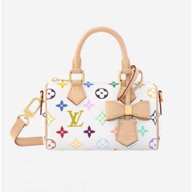 루이비통 M13391 무라카미 타카시 나노 스피디 멀티컬러 블랑 여성 핸드백  (황벽공장)