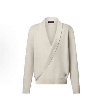 루이비통 로고 브이넥 숄 가디건 (X공장)