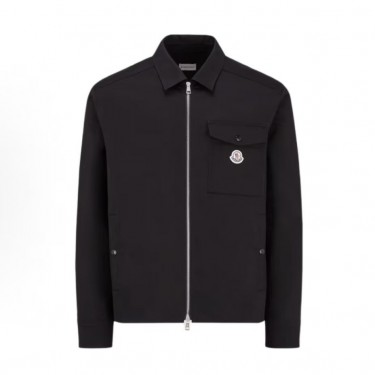 몽클레르 로고 집업 셔츠 자켓 블랙   (X공장)
