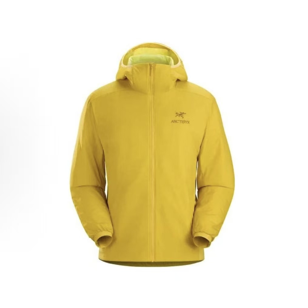 아크테릭스 Atom Hoody M 자수 로고 후드 다운 자켓 옐로우