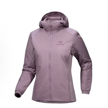 아크테릭스 Atom Hoody M 자수 로고 후드 다운 자켓 인터스텔라 퍼플