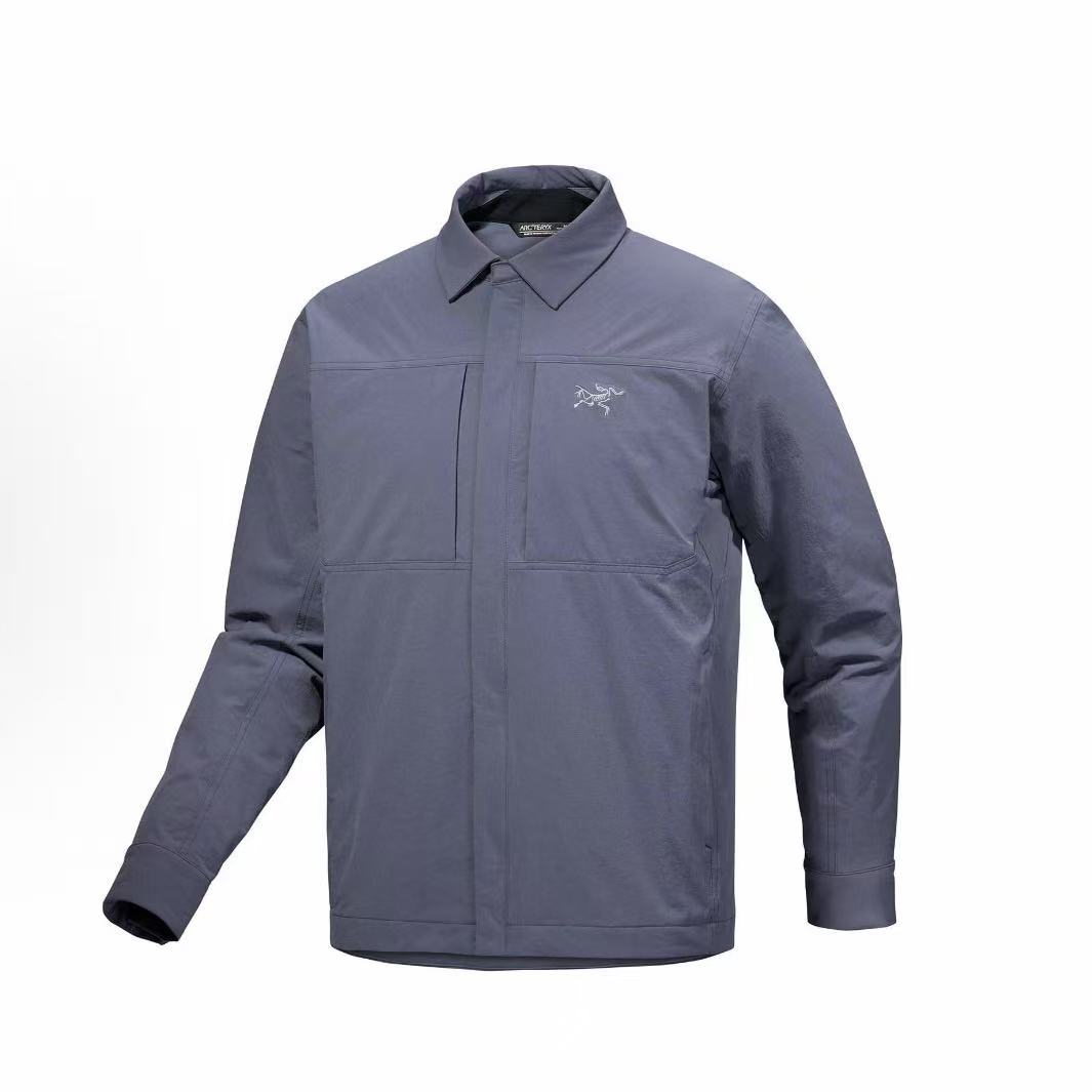 아크테릭스 스트레치 방풍 패딩 셔츠 자켓 층운 블루