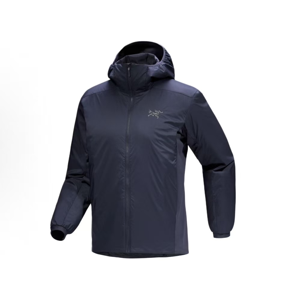 아크테릭스 ATOM 헤비웨이트 로고 방풍 방수 보온 후드 패딩 (-5°~10°)보석 블루