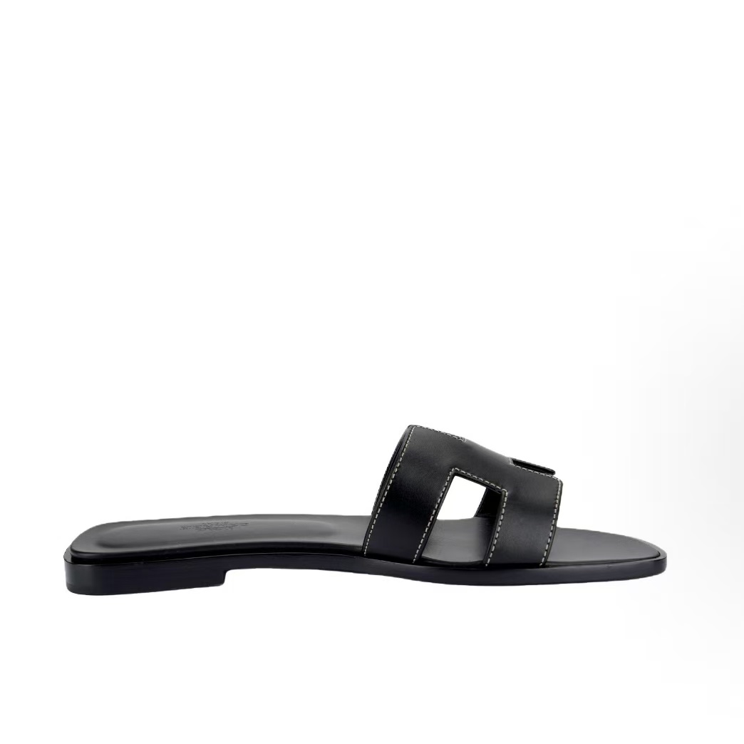 에르메스 여성 가죽 슬리퍼 H021056Z 01 블랙 (GD공장)