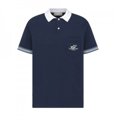 디올 25SS 남성 릴리 자수 배색 반팔 폴로 셔츠 (X공장)