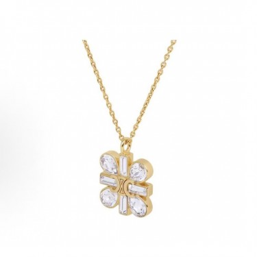 셀린느 브랜드 로고 브라스 목걸이 여성 골드