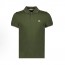 몽클레르 남성 솔리드 컬러 오버핏 폴로 반소매 티셔츠 그린 (탑몽X)