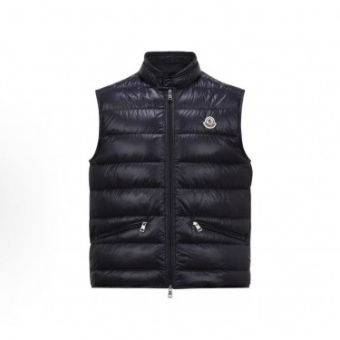 몽클레르 남성 Gui 시리즈 스키 시즌 하이넥 경량 구스다운 베스트 겨울용 블루 (탑몽X)