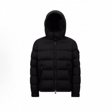 몽클레르 시리즈 울 긴팔 심플 숏 다운 재킷 남성용 블랙