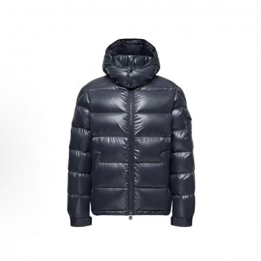 몽클레르 시리즈 울 긴팔 심플 숏 다운 재킷 남성용 네이비