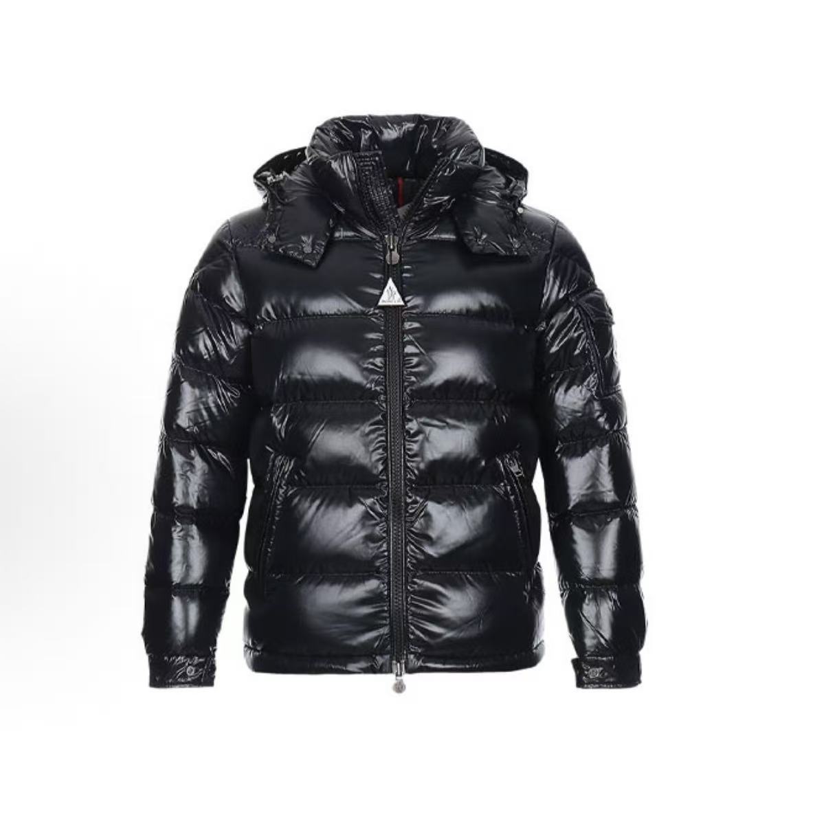 몽클레르 시리즈 울 긴팔 심플 숏 다운 재킷 남성용 블랙