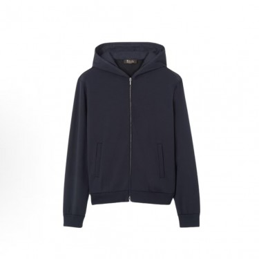 로로피아나 후드 플라이트 보머 재킷 남성용 네이비 (B+공장)