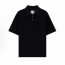 우영미 기본 단색 캐주얼 반팔 폴로셔츠 남성용 네이비