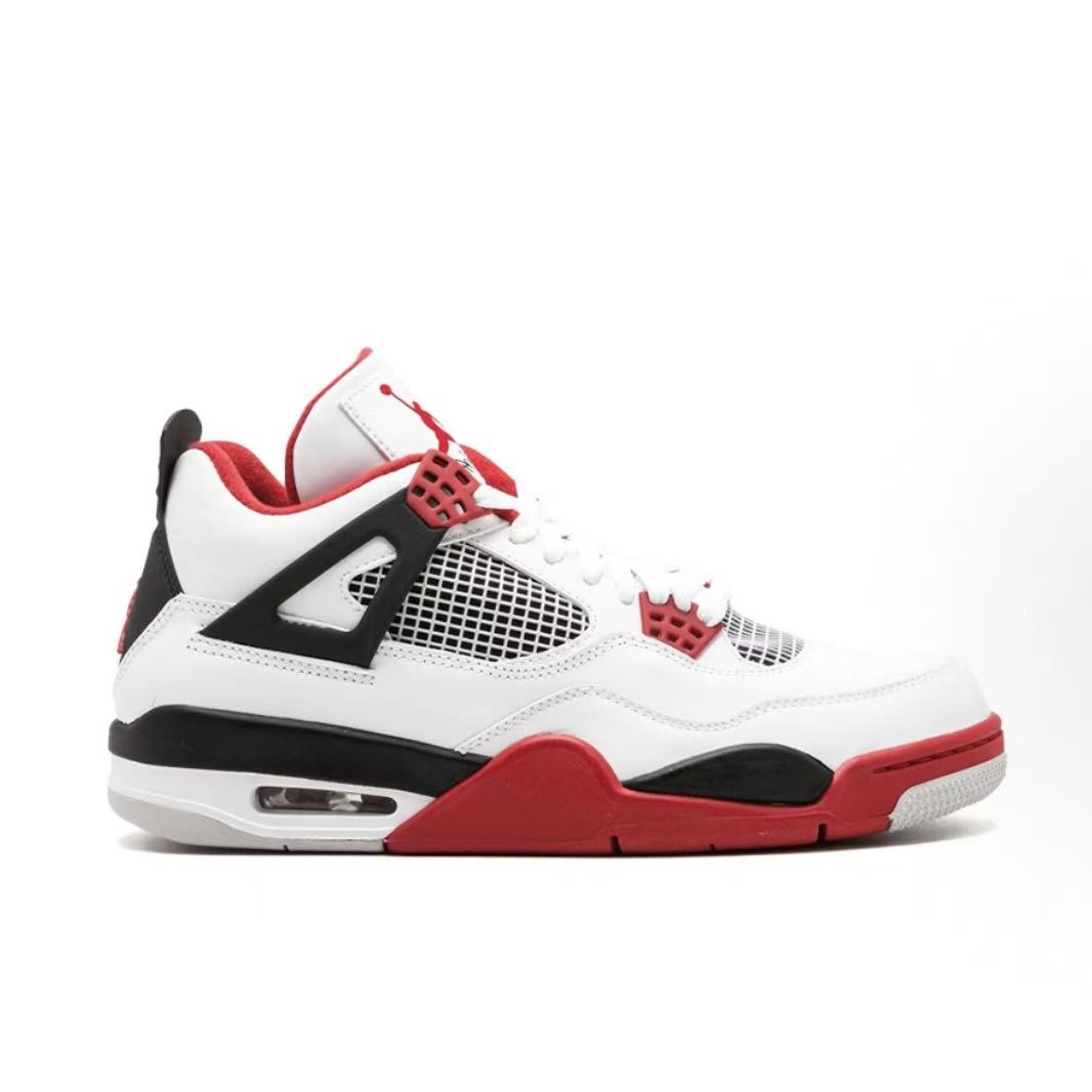 에어 조던 4 레트로 파이어 레드 남성용 가죽 미드컷 레트로 농구화 (LJR공장)