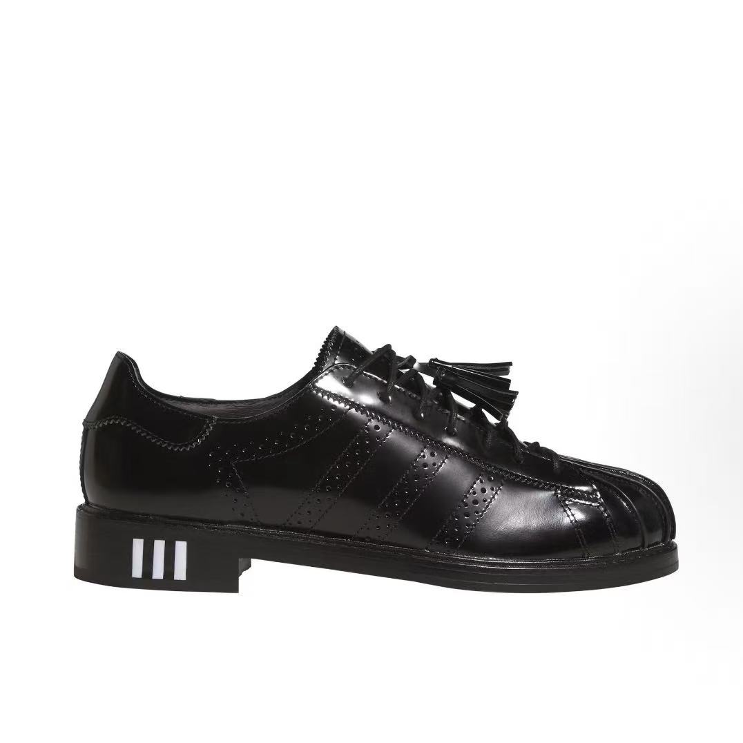 클롯 x 아디다스 오리지널스 슈퍼스타 드레스 블랙 로우탑 스니커즈