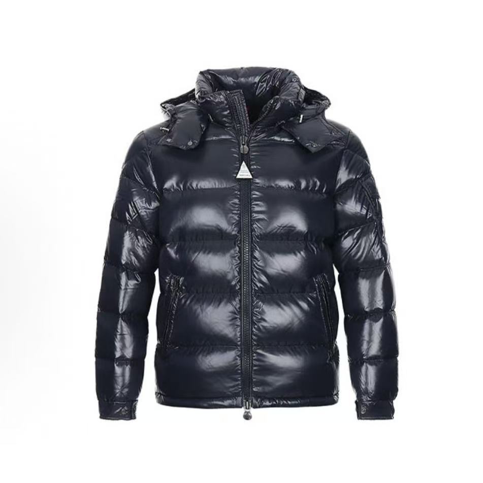 몽클레어 마야 시리즈 유광 보온 숏 다운 재킷 블루 (지이공장)