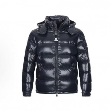 몽클레어 마야 시리즈 유광 보온 숏 다운 재킷 블루 (지이공장)