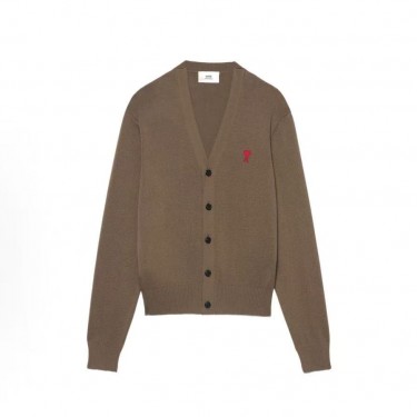 아미파리 SS22 스몰 하트 레드 라벨 로고 울 니트 남성용 (탑아미공장)