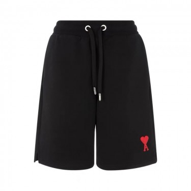 아미파리 SS23 솔리드 하이웨이스트 스트링 하트 자수 캐주얼 쇼츠 블랙 (탑아미공장)