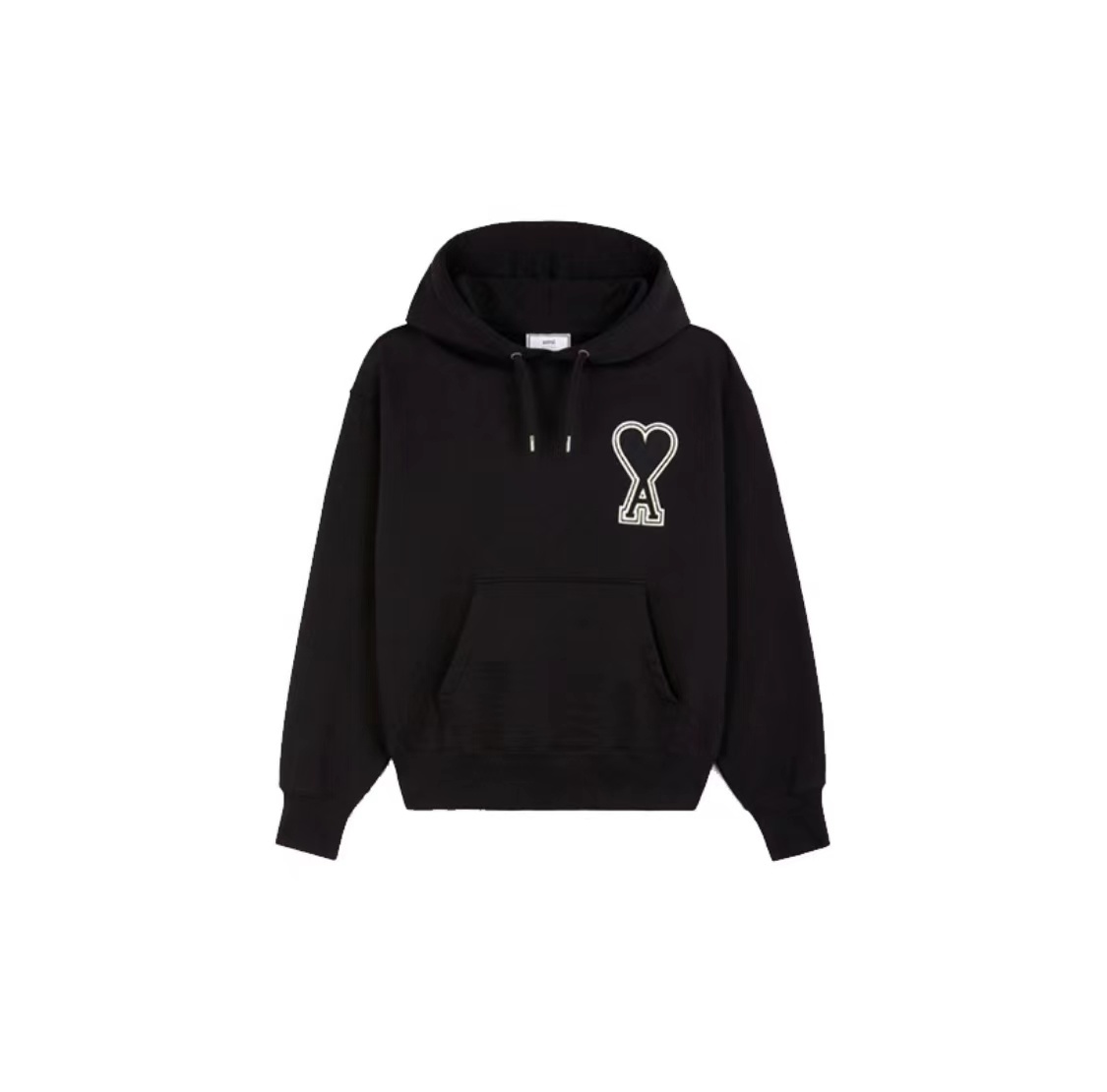 아미파리 패치 로고 풀오버 스웨트셔츠 유니섹스 블랙 (탑아미공장)