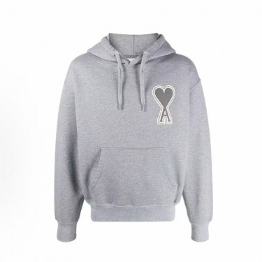 아미파리 패치 로고 풀오버 스웨트셔츠 유니섹스 그레이 (탑아미공장)