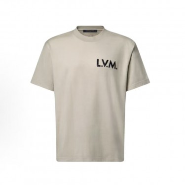 루이 비통 SS26 레터 프린트 반팔 크루넥 티셔츠 남성용 (X공장)