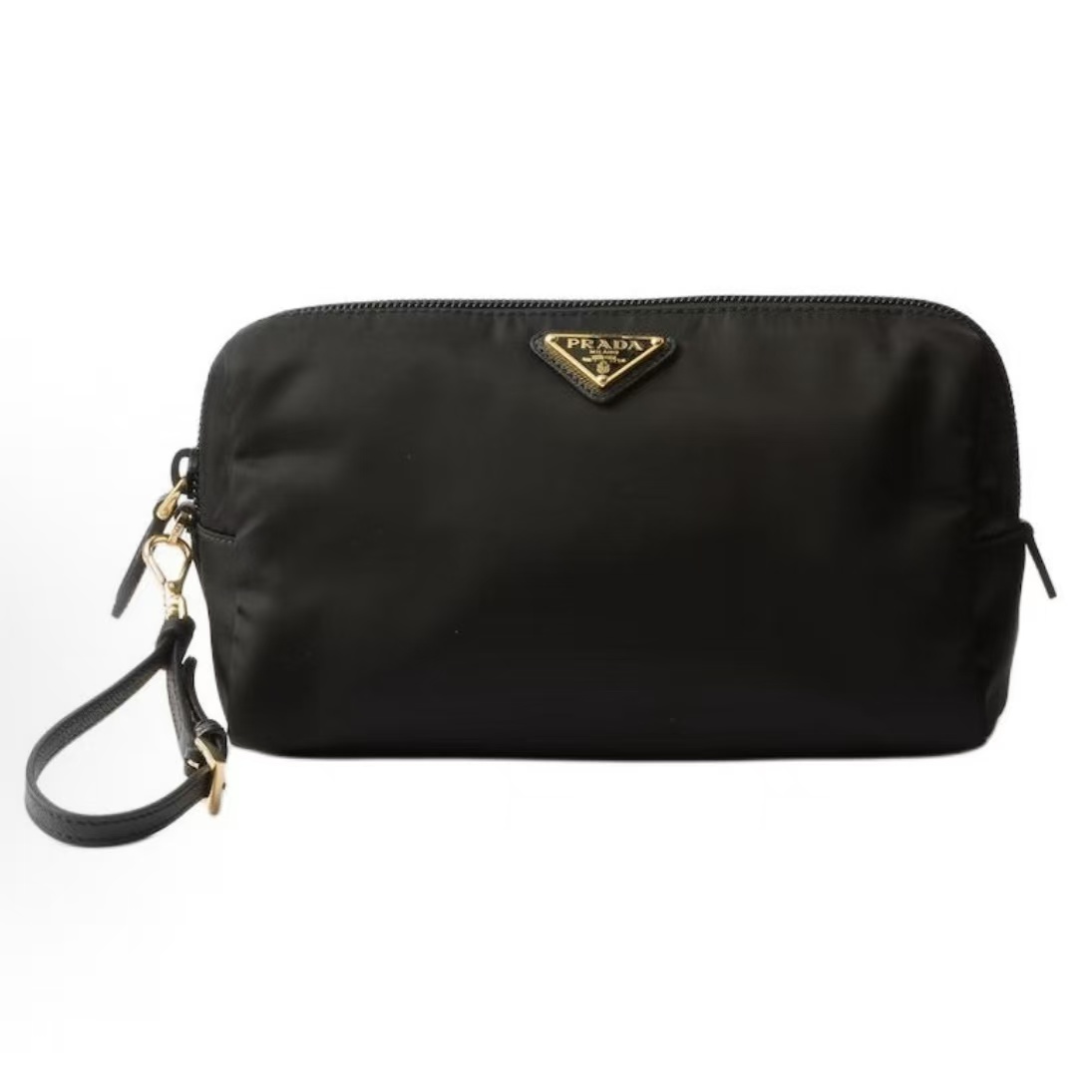 프라다 리나일론 에나멜 삼각 로고 클러치 1NS693