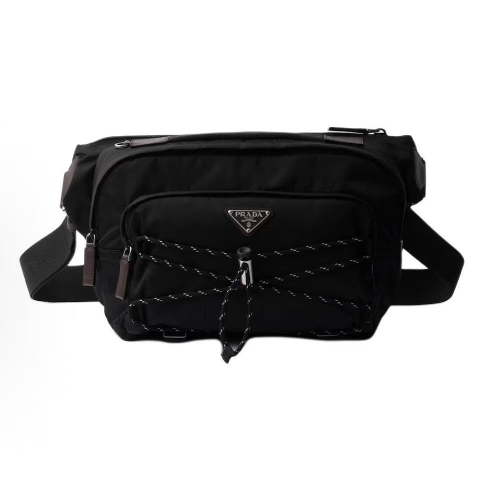 프라다 리나일론 스피드락 에나멜 삼각 로고 숄더백 2VH201