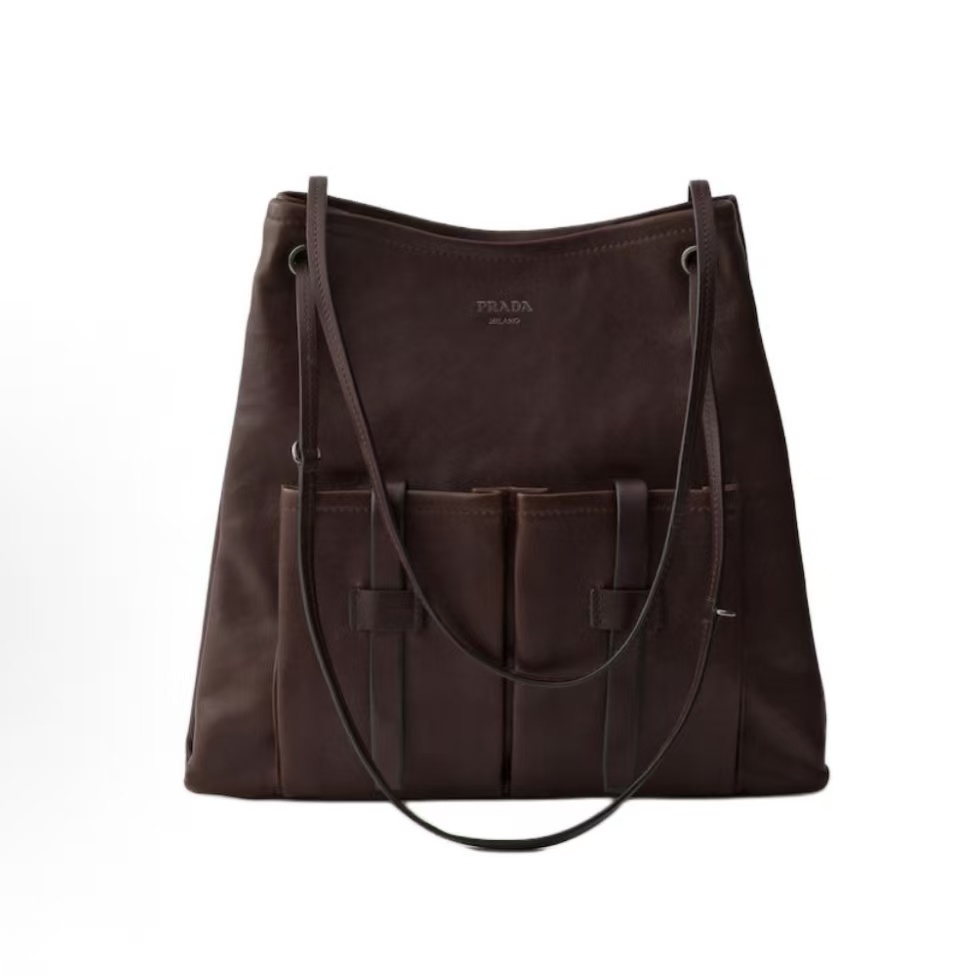 프라다 엠보싱 로고 레더 숄더백 1BC293