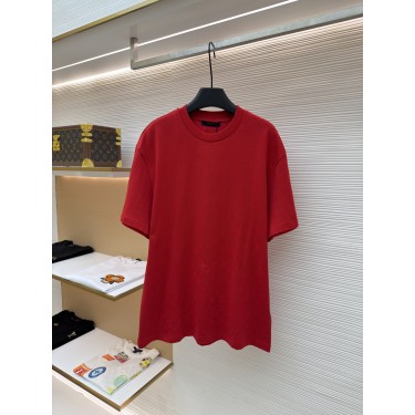 루이비통 플로킹 프린트 라운드넥 반팔 티셔츠 (X공장)