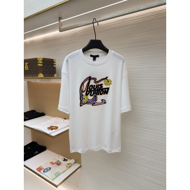 루이비통 아트 플로킹 프린트 티셔츠 (X공장)