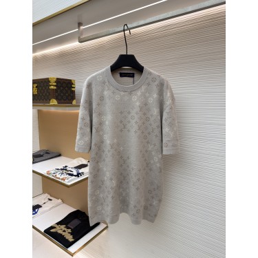 루이비통 레터 그라데이션 자카드 반팔 티셔츠 (X공장)