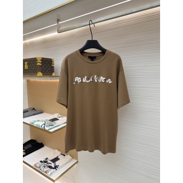 루이비통 그라데이션 스트랩 포인트 라운드넥 반팔 티셔츠 (X공장)