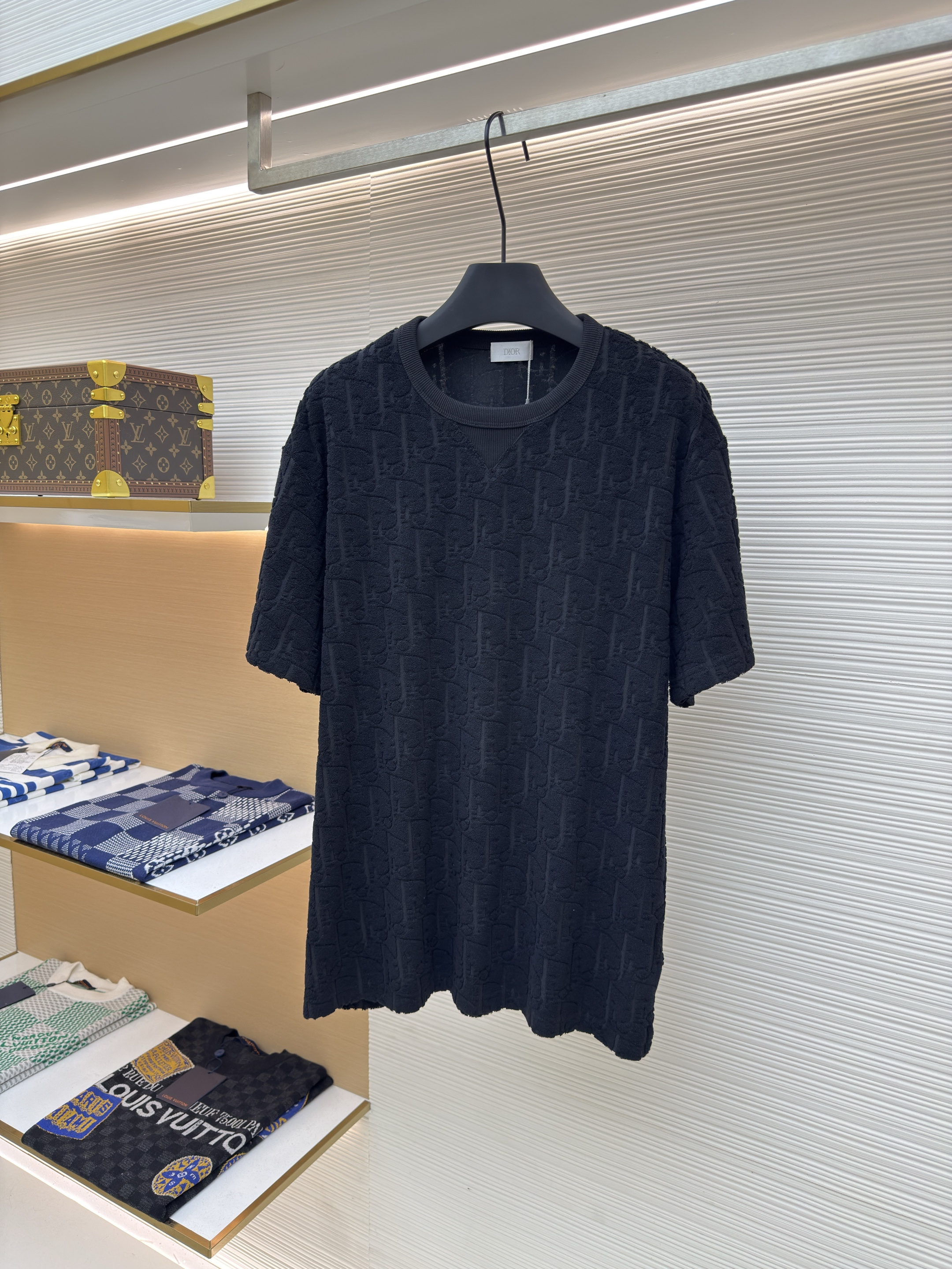 디올 올오버 로고 테리 코튼 반팔 티셔츠 (X공장)