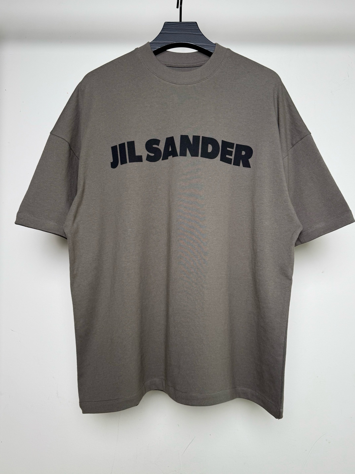 질샌더 로고 반팔 티셔츠 올리브 그린