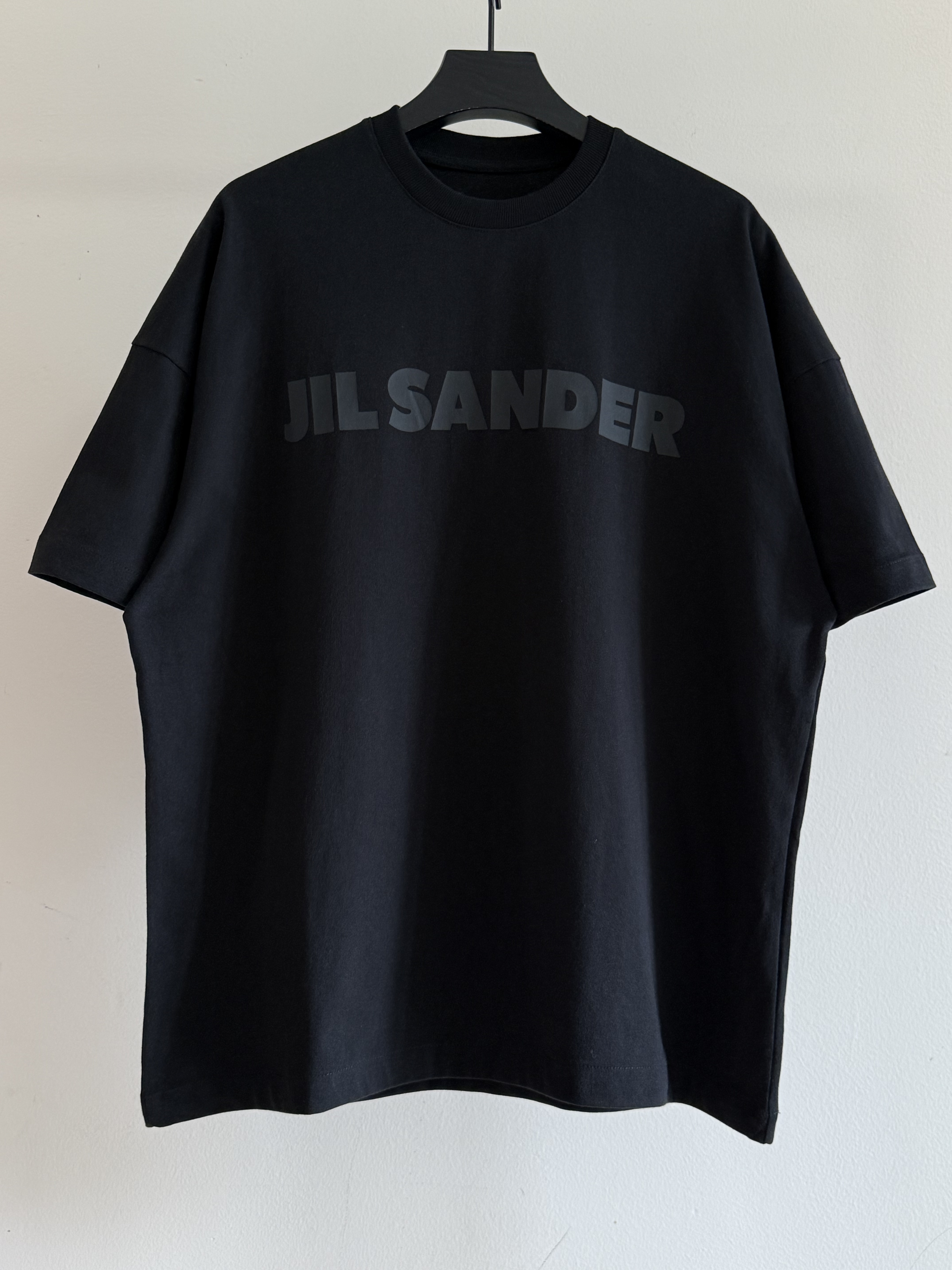 질샌더 로고 반팔 티셔츠 블랙