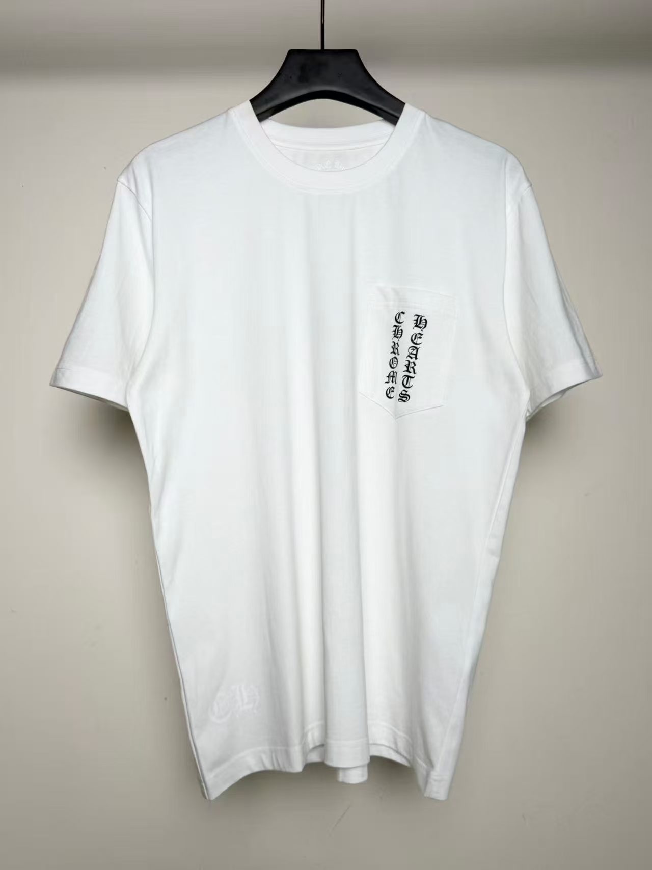 크롬하츠 크로스 로고 반팔 티셔츠 화이트