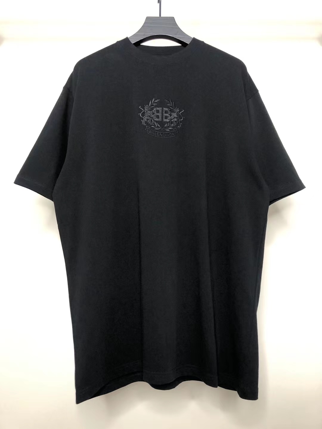 발렌시아가 루미너스 그래픽 반팔 티셔츠 블랙