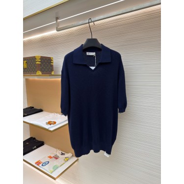 브루넬로 쿠치넬리 Brunello Cucinelli 리브 니트 폴로 셔츠