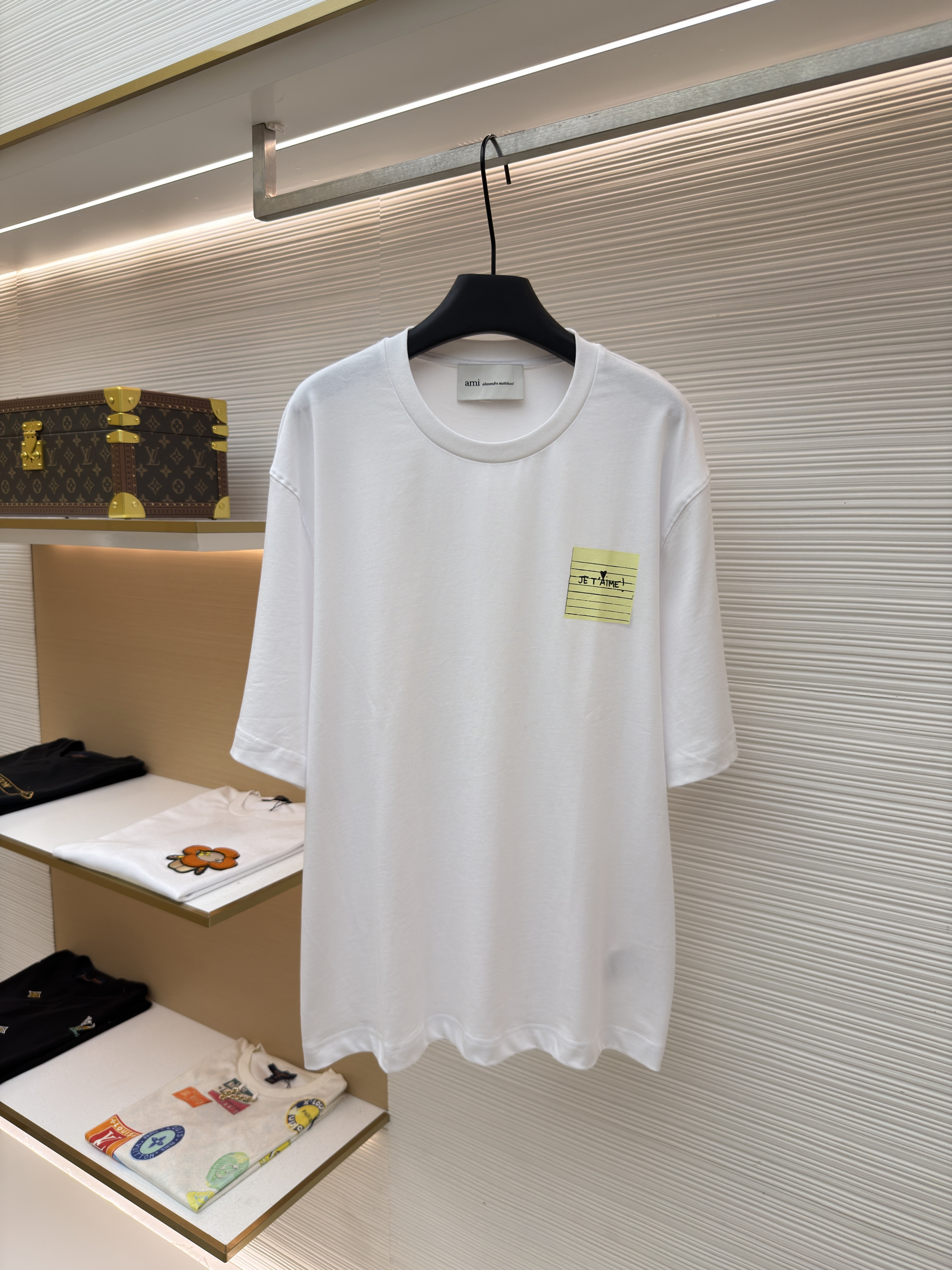 아미 Ami Paris 메모라벨 자수 ADC 박시핏 티셔츠 (X공장)